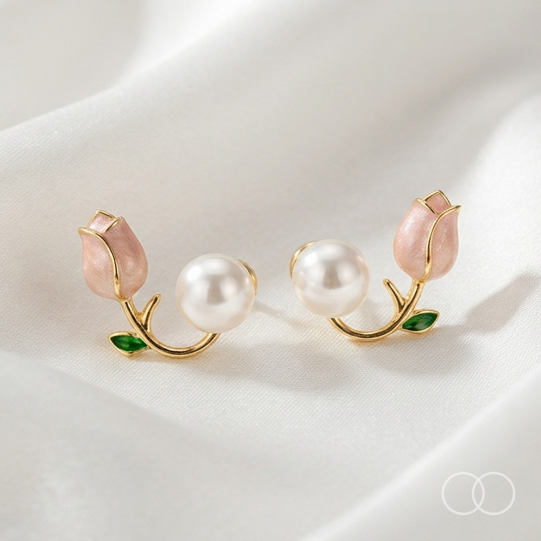 The pair on cream silk