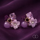 Violet Bloom earrings