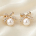 Bow & Pearl studs