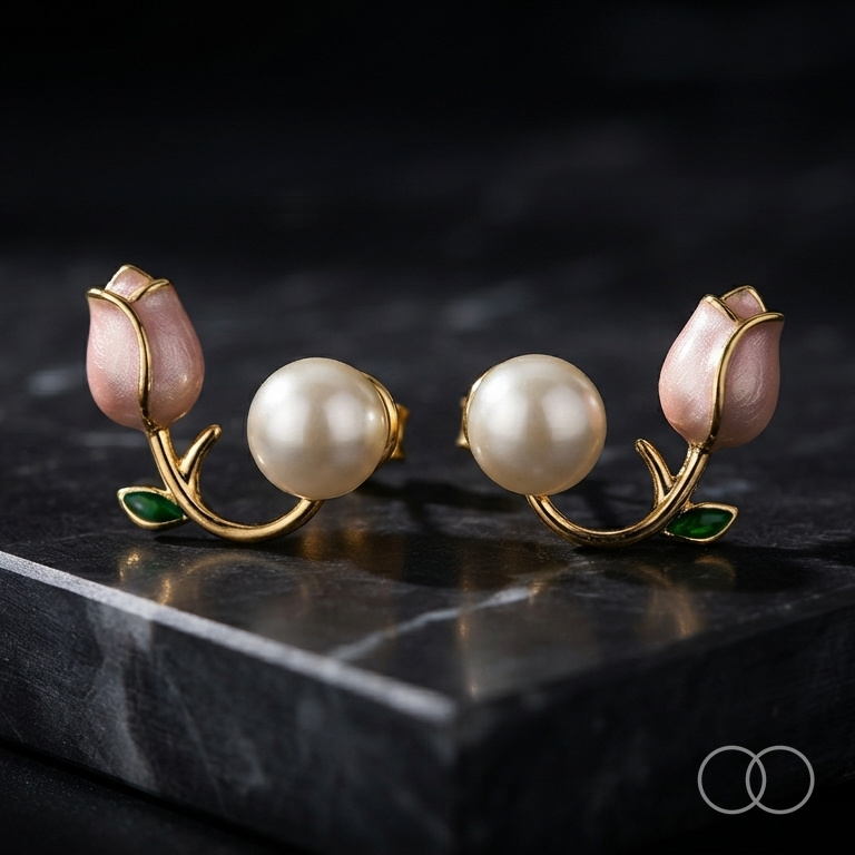 [RB-ER-003] Rosebud studs