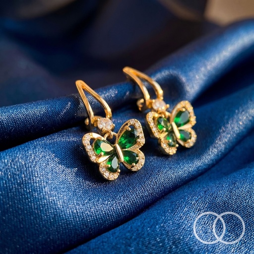 Green Butterfly earrings